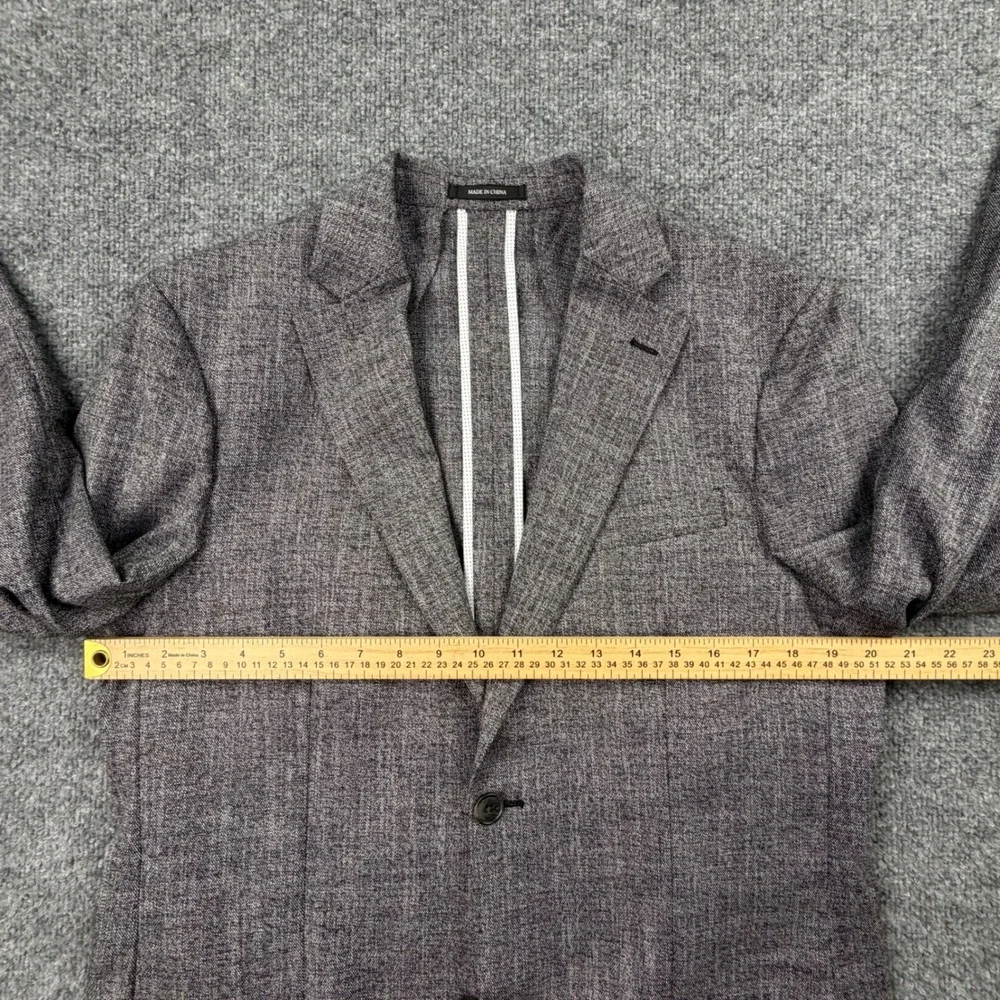 W.R.K Slim Fit Grey Textured 2-Way Stretch Blazer Sport Coat Mens 40 R